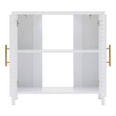 Meuble sous-lavabo 2 portes, 70x35 cm, blanc Orea