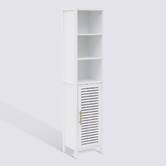 Colonne de rangement 1 porte, h.160 cm, blanc Orea