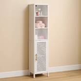 Colonne de rangement 1 porte, h.160 cm, blanc Orea