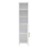 Colonne de rangement 1 porte, h.160 cm, blanc Orea
