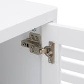 Meuble haut 2 portes, 50x20 cm, blanc Orea