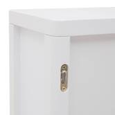 Meuble haut 2 portes, 50x20 cm, blanc Orea