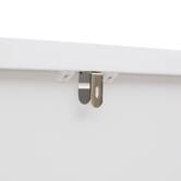 Meuble wc 2 portes 1 étagère, 67x25 cm, blanc Orea