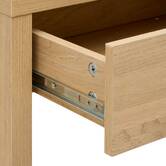 Console 2 tiroirs, 92,5x32 cm, beige Alvo