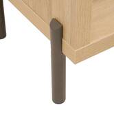 Console 2 tiroirs, 92,5x32 cm, beige Alvo