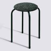 Tabouret empilable, d.38 cm, vert kaki Flexy