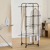 Étendoir à linge tour, h.166 cm, noir Olympe