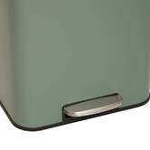 Poubelle manuelle, 30l, vert Delta