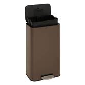 Poubelle manuelle, 30l, chocolat Delta