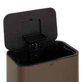 Poubelle manuelle, 30l, chocolat Delta
