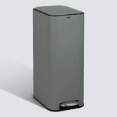 Poubelle manuelle slim, 30l, vert Delta