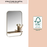 Miroir, 40x60 cm, beige Argileo