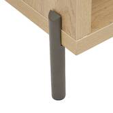 Table basse 1 tiroir, 92,5x39,5 cm, beige Alvo