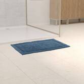 Tapis, coton, 75x50 cm, bleu Colorama
