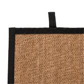 Tapis, bambou, 80x50 cm, beige et noir Stemy
