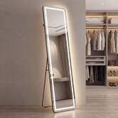 Miroir led, 40x150 cm, argent