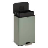 Poubelle manuelle, 50l, vert Delta