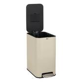 Poubelle manuelle slim, 20l, argile Delta