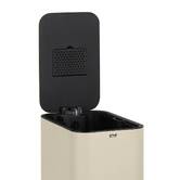 Poubelle manuelle slim, 20l, argile Delta