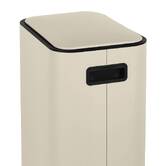 Poubelle manuelle slim, 20l, argile Delta
