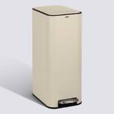 Poubelle manuelle slim, 30l, argile Delta