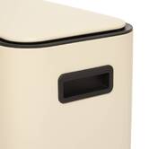 Poubelle manuelle slim, 30l, argile Delta