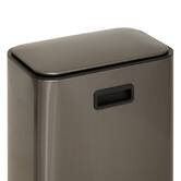 Poubelle manuelle, 30l, gris charbon Delta