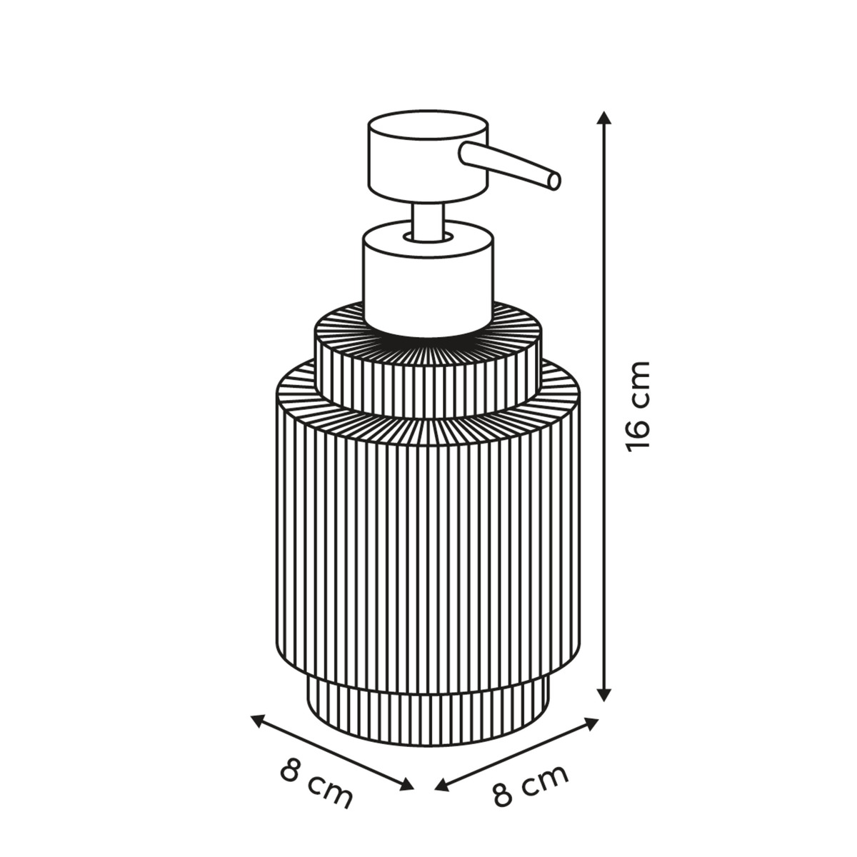 Kit distributeur et porte-savon, ambre Solis