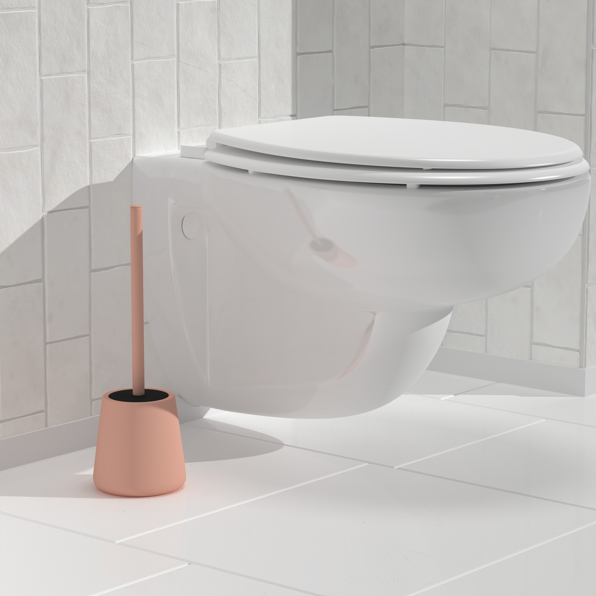 Kit de 2 accessoires pour wc, rose blush