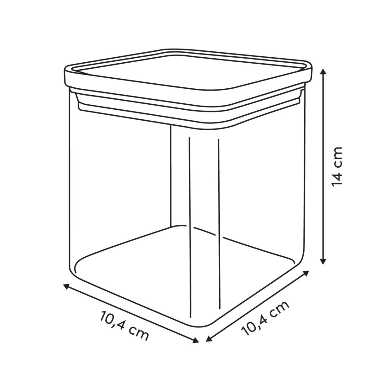 Set de 2 boîte de conservation avec couvercle en bambou, 1/2 l Eske bambou