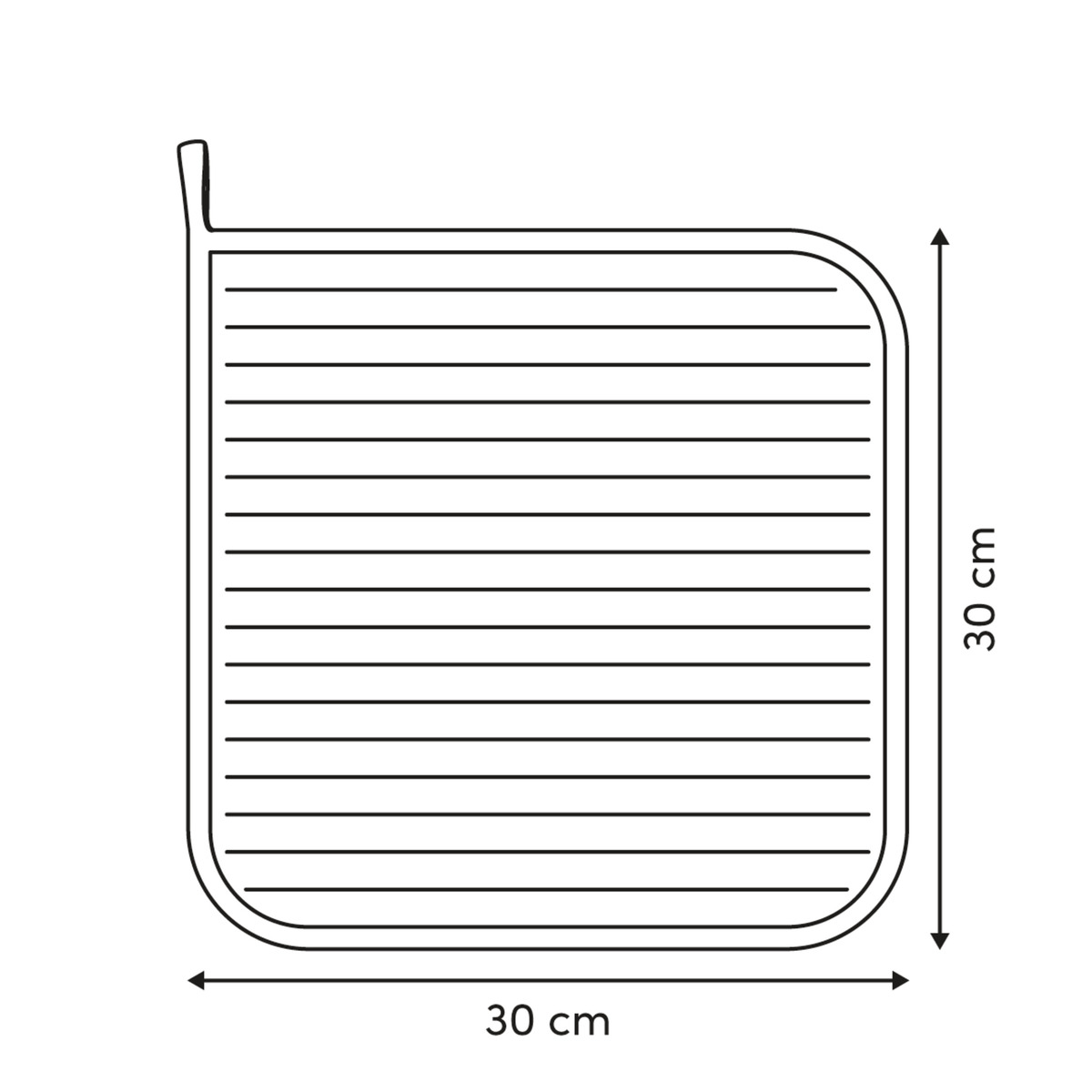 Set de 4 chiffons, l.50/60 cm