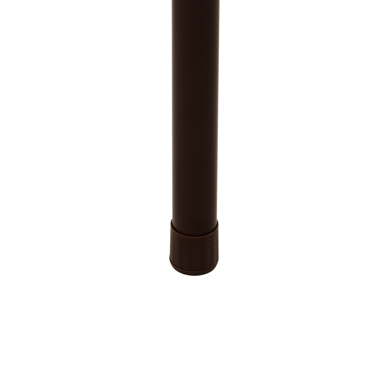 Lot de 2 tabourets empilables, d.38 cm, marron