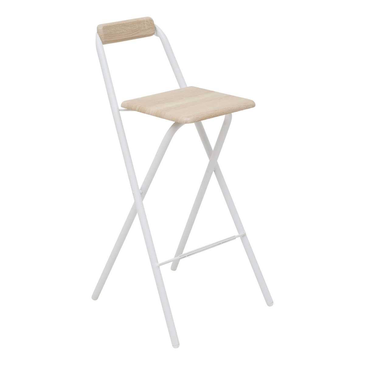 Set chaise de bar pliante et 2 tabourets empilables
