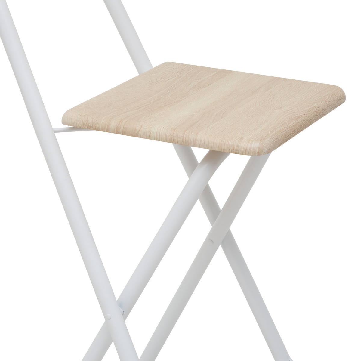 Set chaise de bar pliante et 2 tabourets empilables