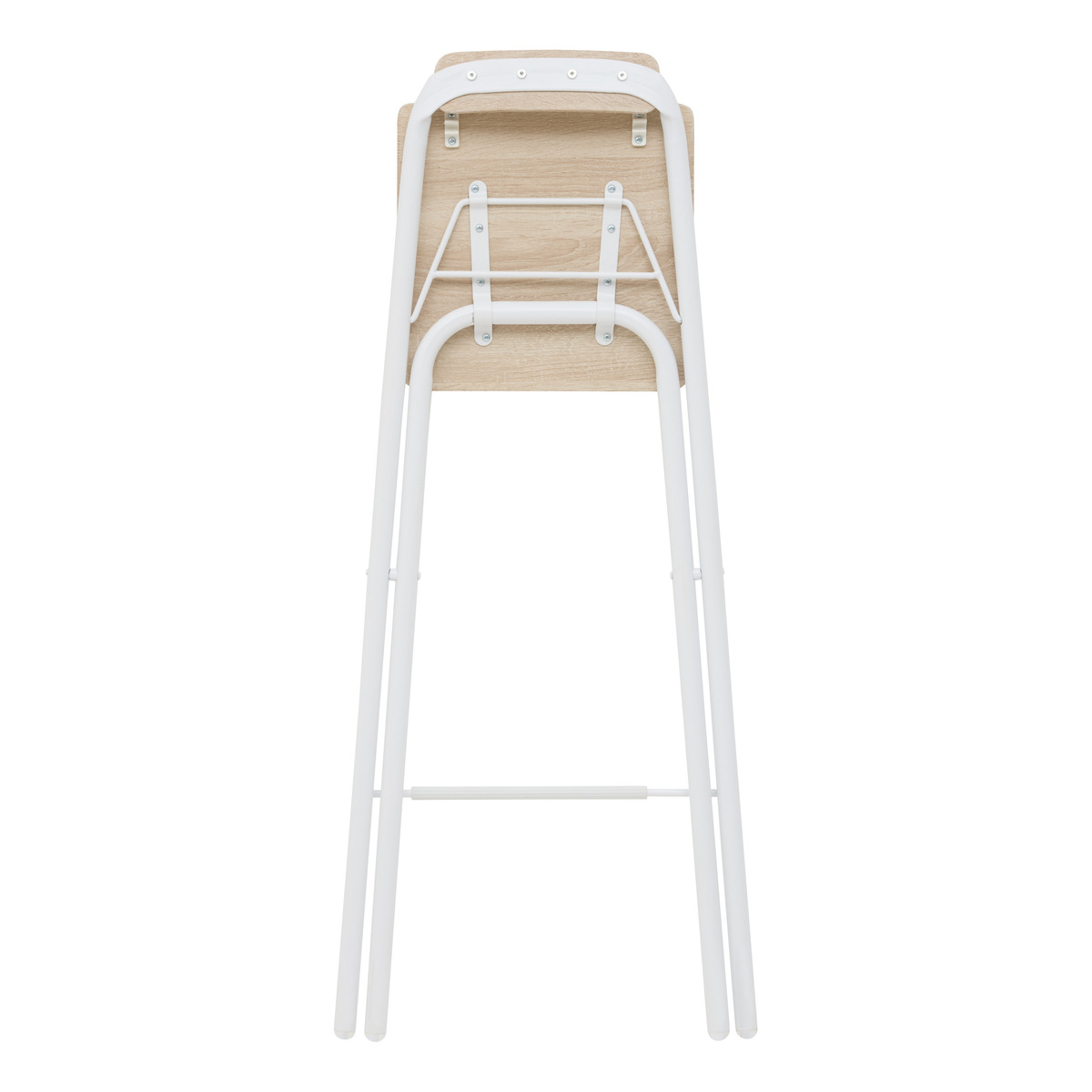Set chaise de bar pliante et 2 tabourets empilables