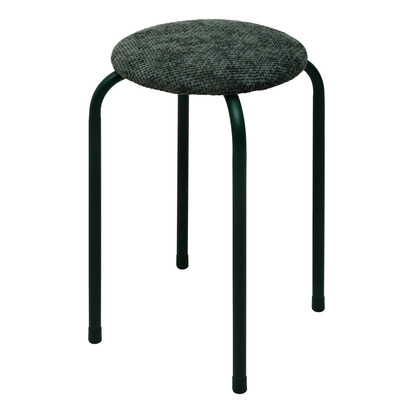 Lot de 4 tabourets empilables, d.38 cm, vert kaki Flexy