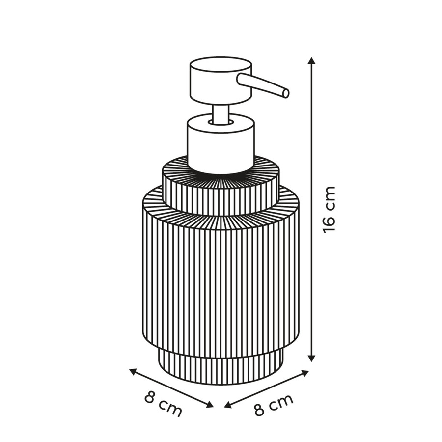 Kit distributeur et porte-savon, ambre Solis