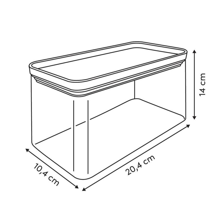 Set de 2 boîte de conservation avec couvercle en bambou, 1/2 l Eske bambou