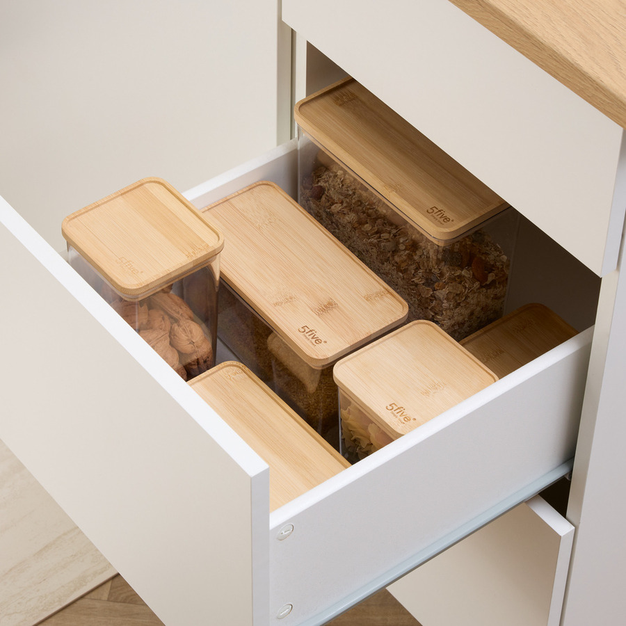 Set de 2 boîte de conservation avec couvercle en bambou, 1/2 l Eske bambou
