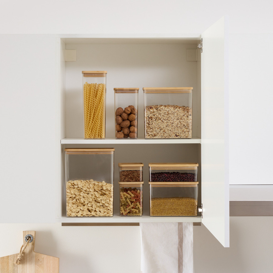 Set de 2 boîte de conservation avec couvercle en bambou, 1/2 l Eske bambou