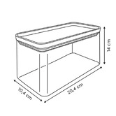 Set de 2 boîte de conservation avec couvercle en bambou, 1/2 l Eske bambou