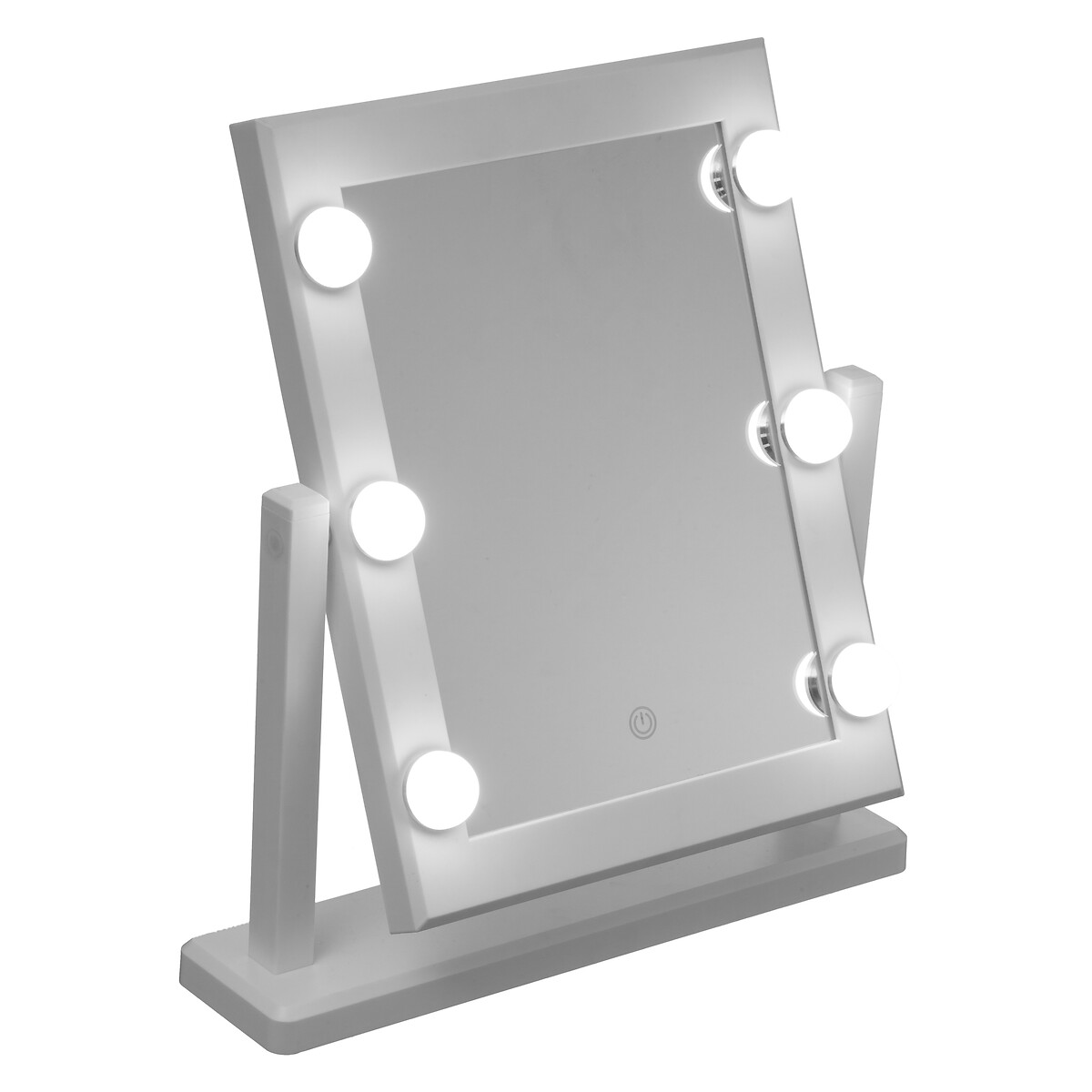 Miroir à led 40x37 cm, blanc