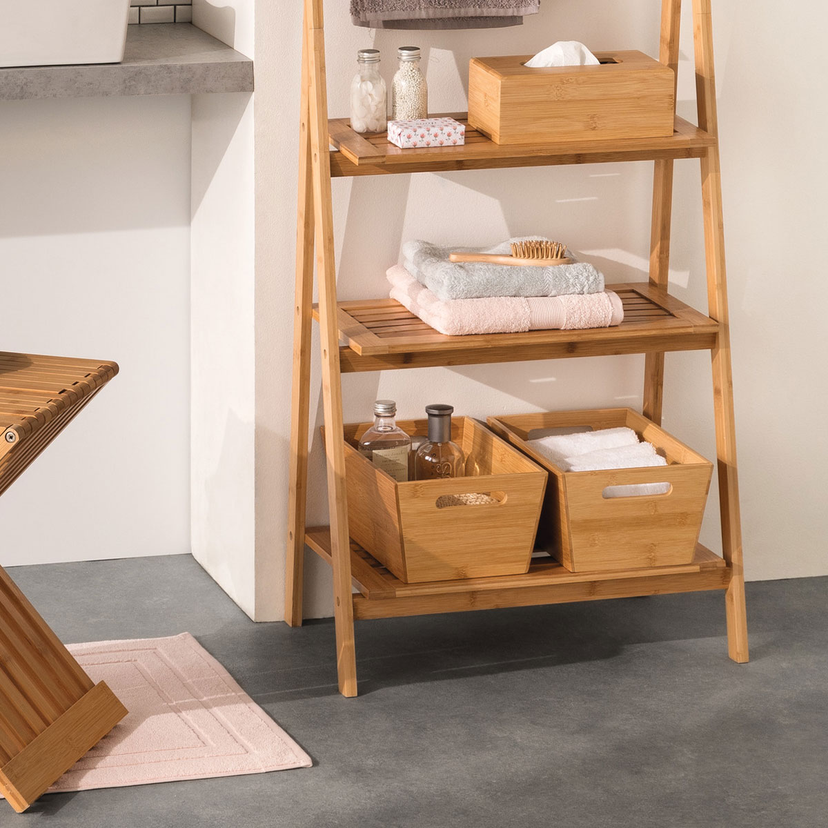 Panier de rangement en bambou Naturéo