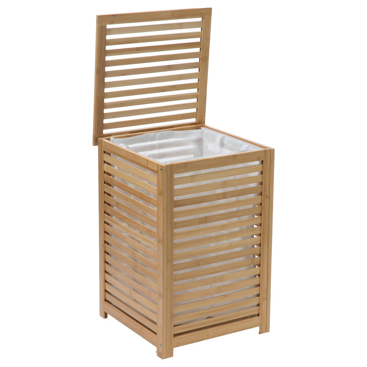 Panier à linge 65l, bambou