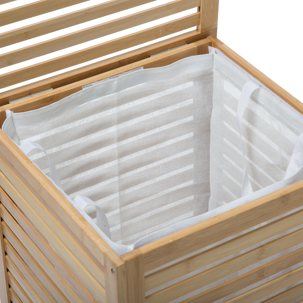 Panier à linge 65l, bambou