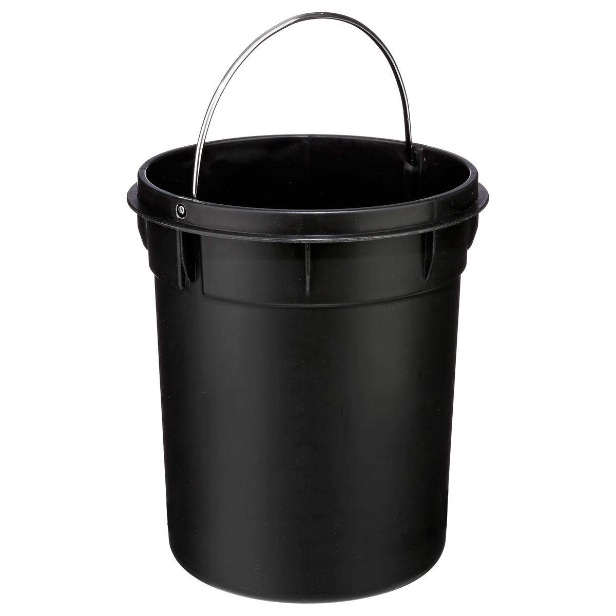 Poubelle ronde métal 3l, gris Colorama