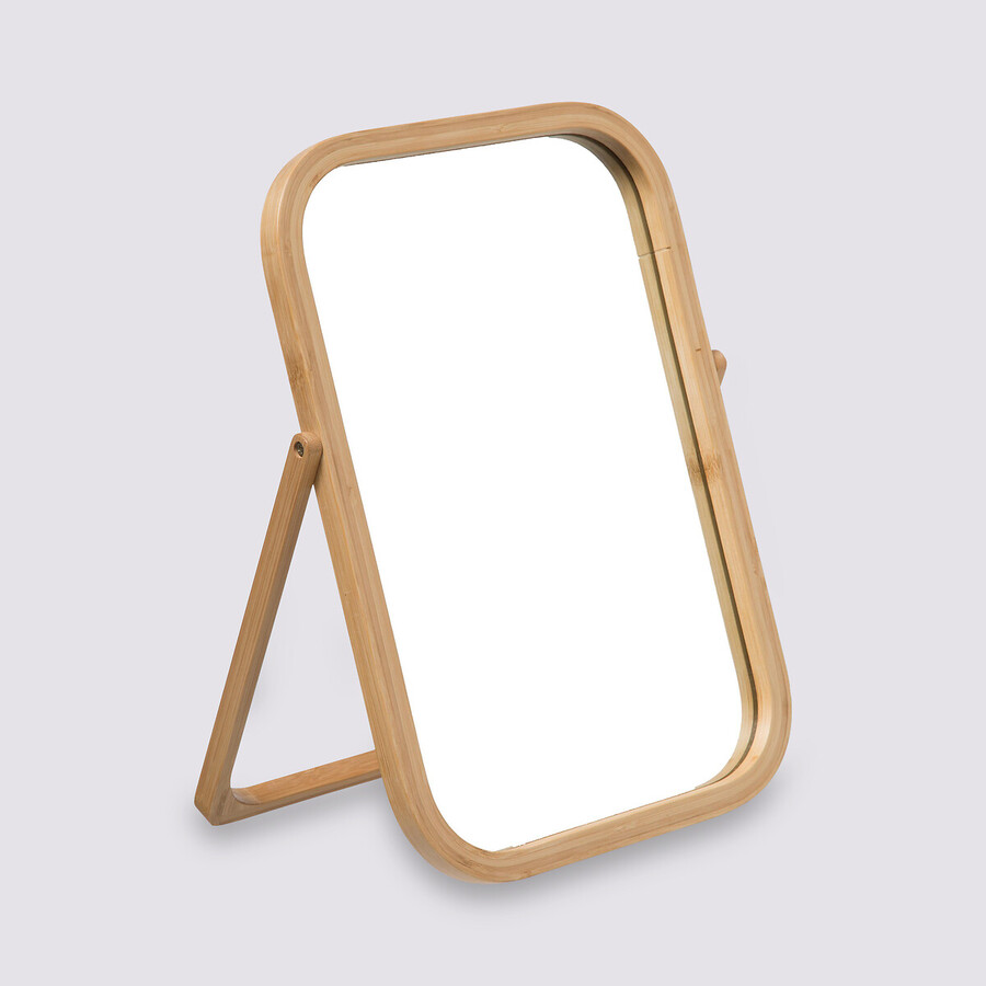 Miroir sur pieds 39cm Bambou