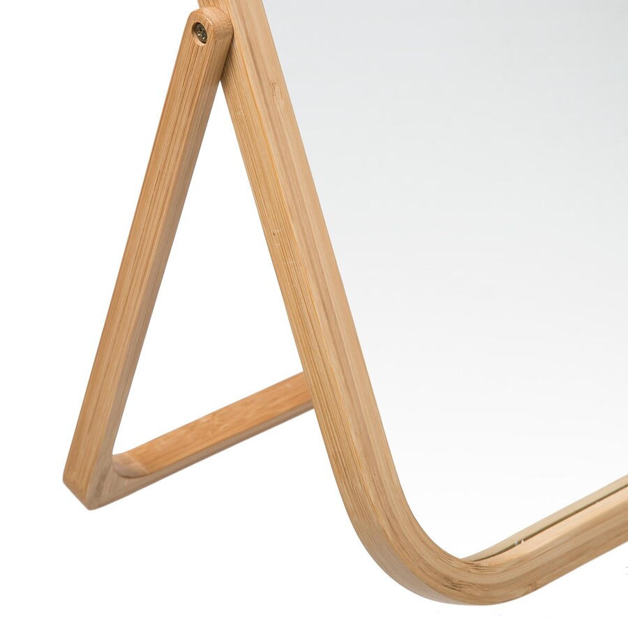 Miroir sur pieds 39cm Bambou