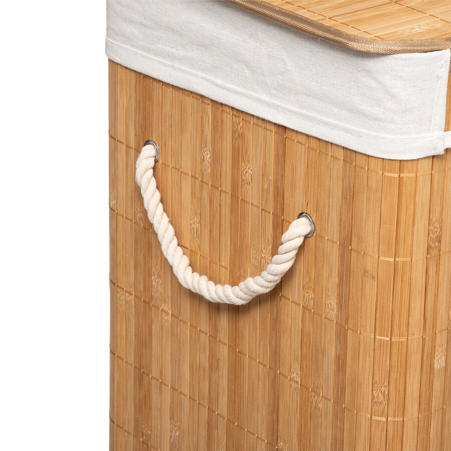 Panier à linge 60l - bambou