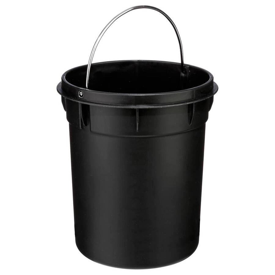 Poubelle ronde métal 3l, gris Colorama